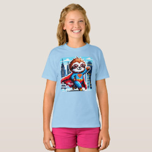 Camiseta Super-herói da cidade - Pixel Art Urban Hero