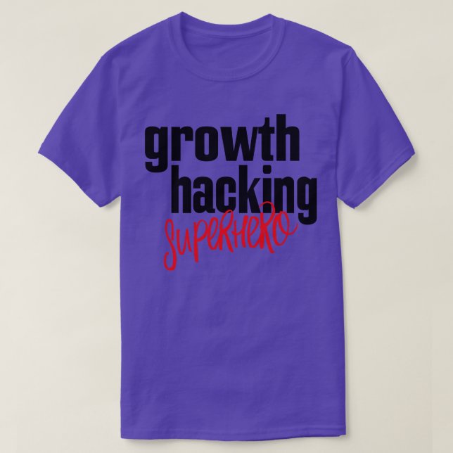 Camiseta Super-herói de bloqueio de crescimento (Frente do Design)