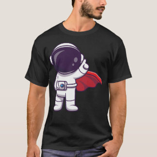 Camiseta Super Herói do Astronauta Bonito