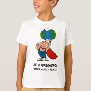 Camiseta Super Herói do Dia da Terra