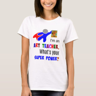 Camiseta Super-herói do professor de arte