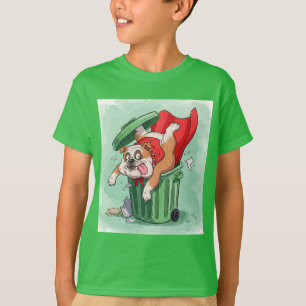 Camiseta Super-herói em lata de lixo por Natasha