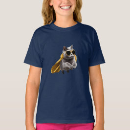 Camiseta Super-herói Fofo British Shorthair