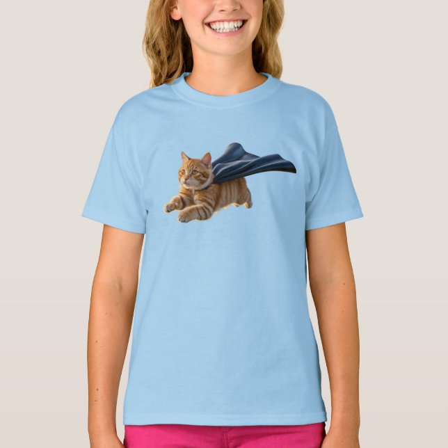 Camiseta Super-herói Laranja Fofo (Frente)