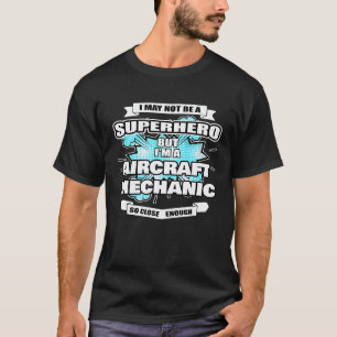 Camiseta Super-herói Mecânico de Aeronaves Mecânico de Aero