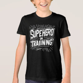 Camiseta Super-herói no treinamento