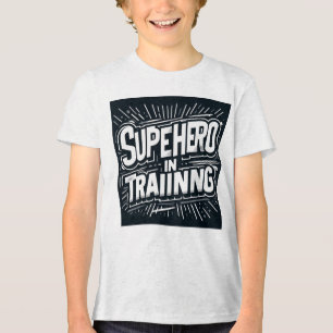 Camiseta Super-herói no treinamento