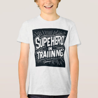 Camiseta Super-herói no treinamento