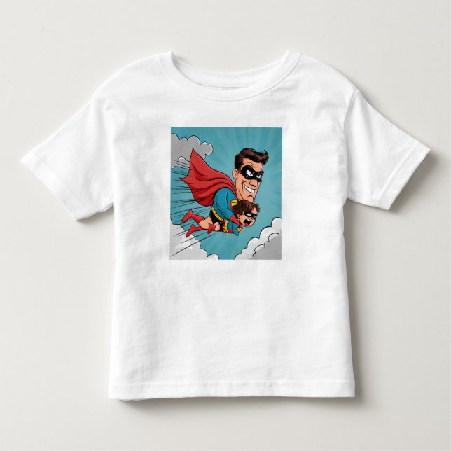 Camiseta Super-herói Padre (Frente)