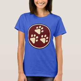 Camiseta Super-herói T de 3 Paw Tripawds (Escuro feminino)