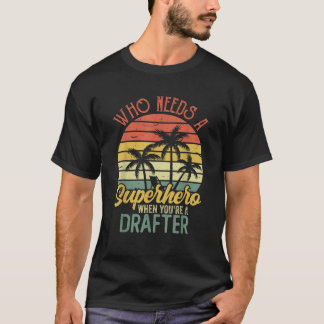 Camiseta Super Herói Vintage Tee Para Homens Pai