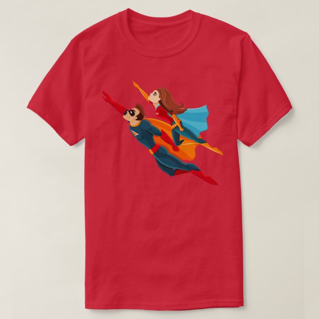 Camiseta Super-heróis (Frente do Design)
