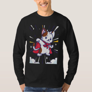 Camiseta Super Heróis Gato Em Cabo