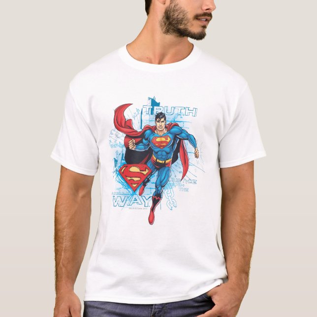 Camiseta Super-homem com logotipo (Frente)