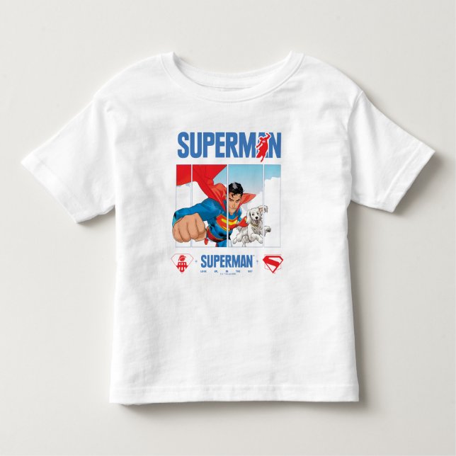 Camiseta Super-Homem e Krypto Voam (Frente)