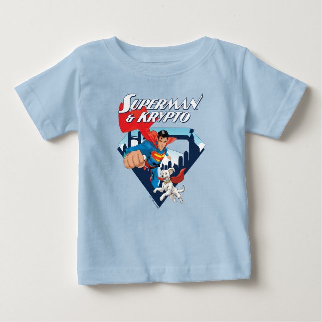 Camiseta Super-Homem & Krypto Soar (Frente)