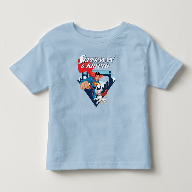 Camiseta Super-Homem & Krypto Soar (Frente)