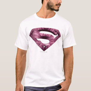 Camiseta Super-Homem  Logotipo Burst Pink Star