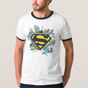 Camiseta Super-Homem Logotipo das grades
