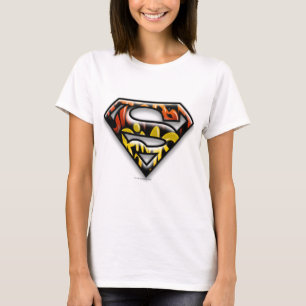 Camiseta Super-Homem  Logotipo de Grafite em destaque preto