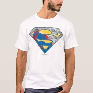 Camiseta Super-Homem  Logotipo preto-e-Cinza