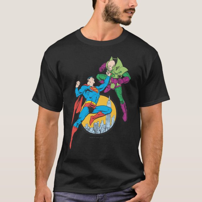 Camiseta Super-Homem luta Lex Luthor (Frente)