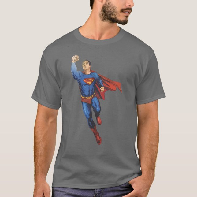 Camiseta Super-Homem Voando Esquerda (Frente)