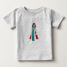 Camiseta Super Infirmière – Héroïne en Blouse Blanche