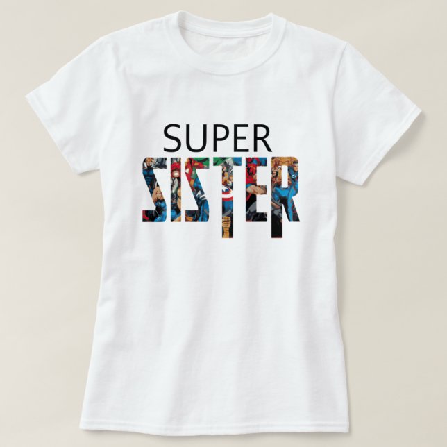 Camiseta Super irmã (Frente do Design)