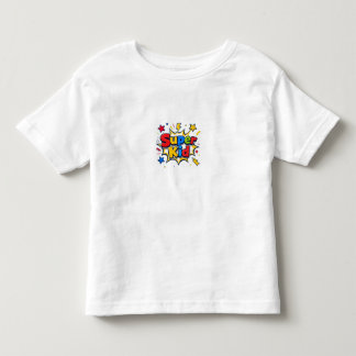Camiseta Super Kid Colorida Estilo Quadrinhos para