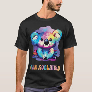 Camiseta Super Koalaficado Fofo Vintage Colorido Coala