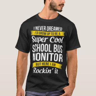 Camiseta Super Legal Barramento Escolar Monitor Engraçado 