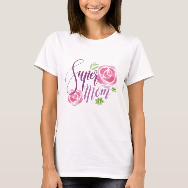 Camiseta Super Mãe (Frente)