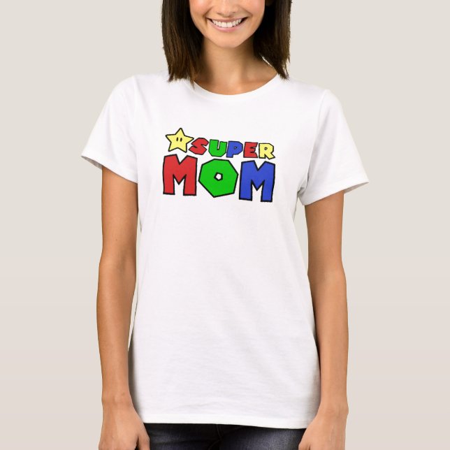 Camiseta Super Mãe (Frente)