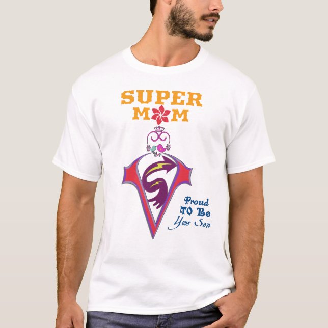 Camiseta super mãe (Frente)