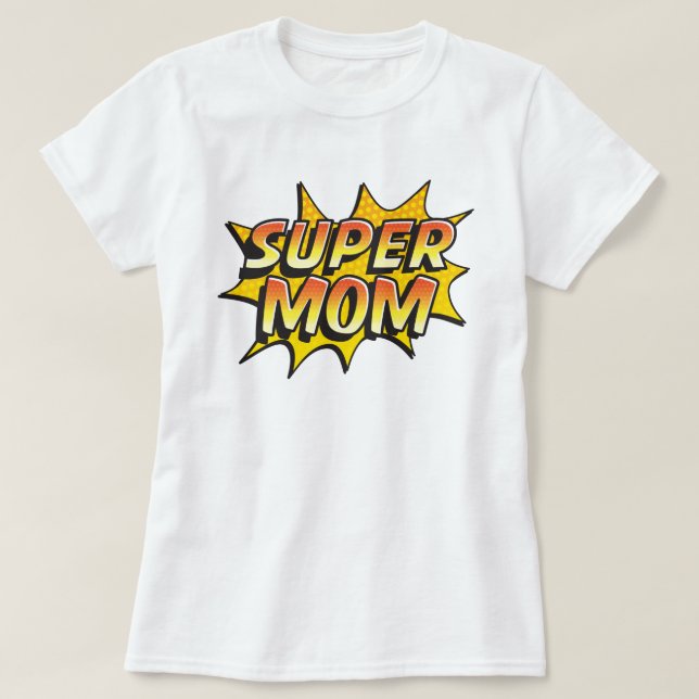 Camiseta Super Mãe (Frente do Design)