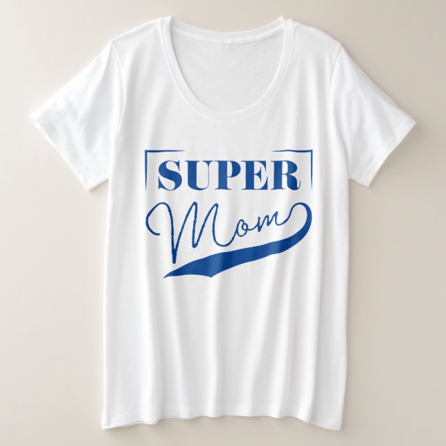 Camiseta Super Mãe (Frente do Design)