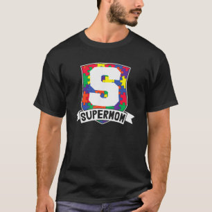 Camiseta Super Mãe Autismo Dia da Consciência Super Herói M