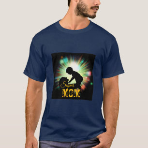 Camiseta Super MÃE - Azul Marinho