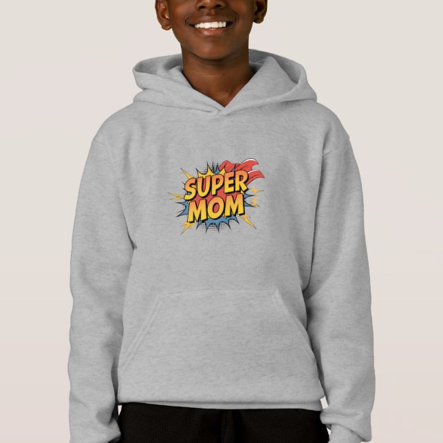 Camiseta Super Mãe Comic Burst (Frente)