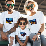 Camiseta Super-Mãe e Super-Criança, Criança-Mãe<br><div class="desc">Chamando todas as mães de super-heróis e crianças do lado! Celebre seu vínculo mãe-filho com nossa super-mãe e super-criança camisetas feitas em uma fonte e design de quadrinhos cativantes. Libere seu poder duplo dinâmico e conquiste o mundo juntos! Personalize a parte de trás da camisa com uma crista de monograma...</div>