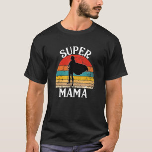 Camiseta Super Mãe Espanhola Mulher Heroína Com Capa