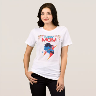 Camiseta Super-Mãe Esposa Super Cansada - Engraçada Mãe T-S