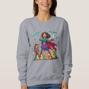 Camiseta Super Mãe Heroína - Celebração do Dia das Mães