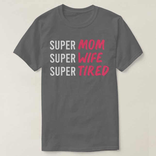Camiseta super-mãe para mulheres, super-mãe super-mulher su (Frente do Design)