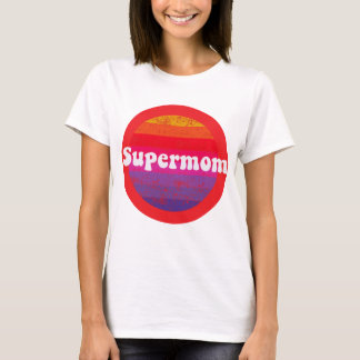 Camiseta Super mãe para o melhor dia das mães