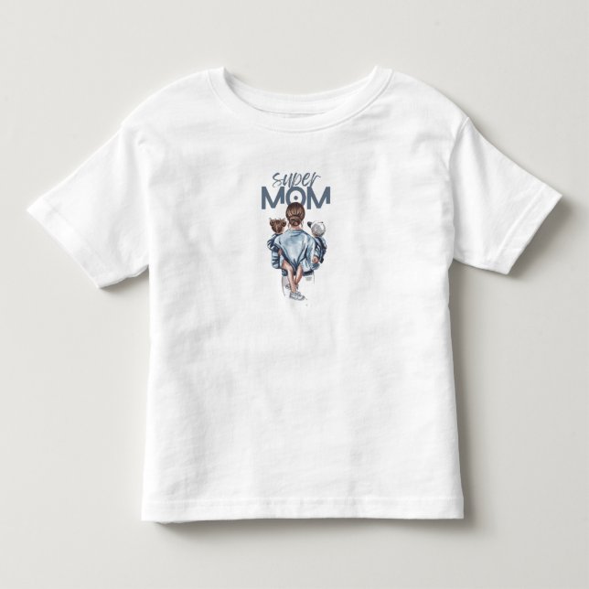 Camiseta Super Mamãe  (Frente)
