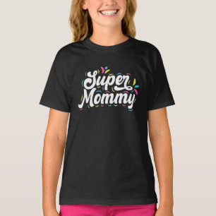 Camiseta Super Mamãe de Tipografia Design
