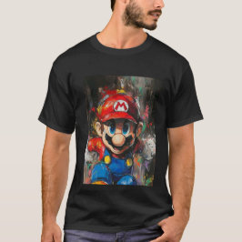 Camiseta "Super Mario Logo Black Shirt"