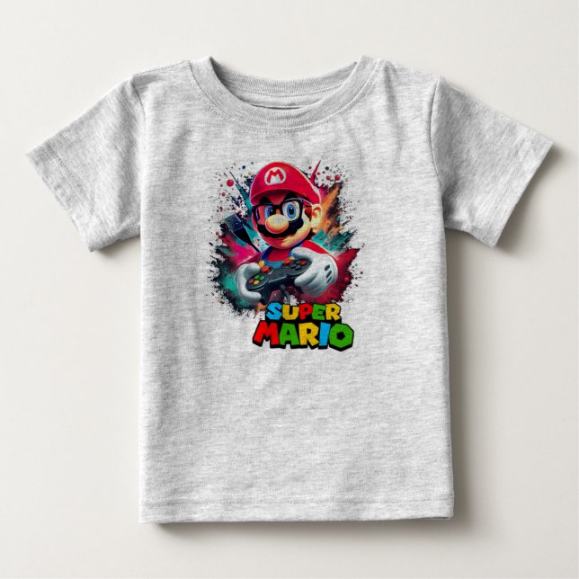Camiseta Super Mario realista (Frente)